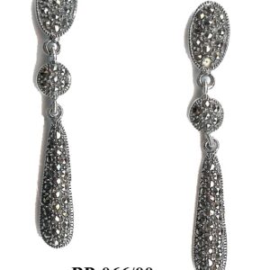 Pendientes Plata 1ª Ley (.925) con Marcasitas.