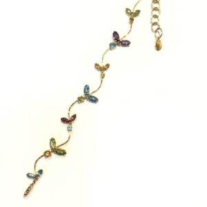 Pulsera de Sra. de TOUS en oro 18 Kts. con piedras color naturales.